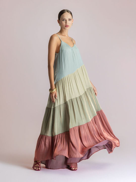 Summer Maxi Dress for Wedding Christening Multicolour