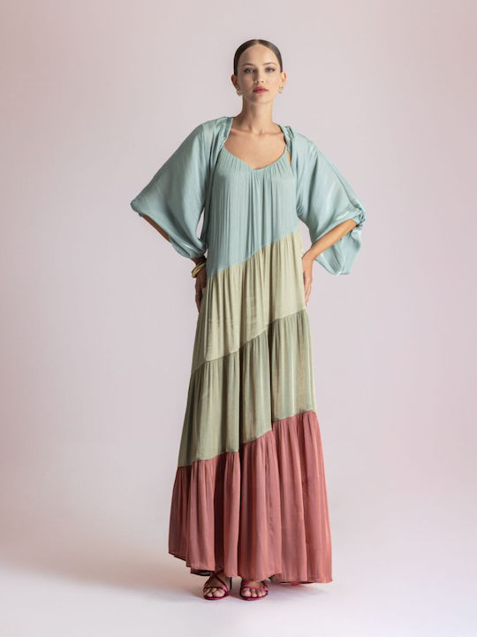Summer Maxi Dress for Wedding Christening Multicolour