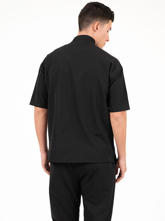 Long Sleeve Black Overshirt