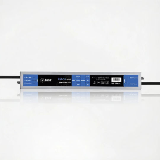 kelvo Adjustable LED Power Supply Waterproof IP67 Power 45W with Output Voltage 24V
