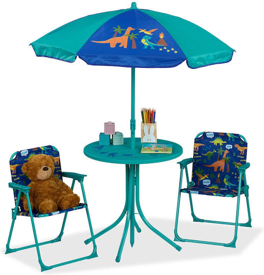 Set Masă Pentru Copii cu Scaune din Plastic Multicolor Relaxdays Set Masă Pentru Copii cu Scaune din Plastic Multicolor Relaxdays