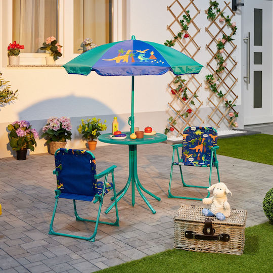 Set Masă Pentru Copii cu Scaune din Plastic Multicolor Relaxdays
