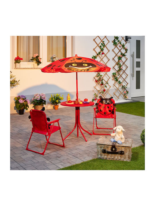 Set Masă Pentru Copii cu Scaune din Plastic Multicolor Relaxdays