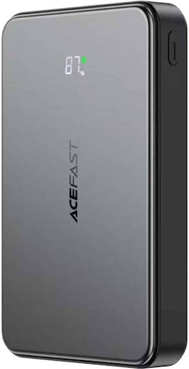 Acefast M31 MagSafe Power Bank 10000mAh 22.5W με Θύρα USB-A και Θύρα USB-C Μαύρο