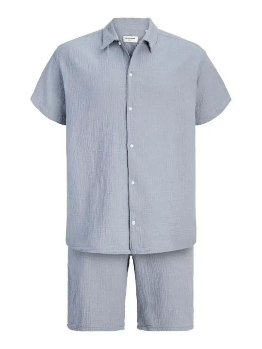 Herren Shorts Set Chino Hellblaue