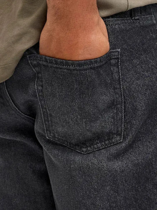 Herren Denim Shorts Schwarz