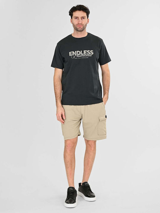 Herren Shorts Cargo Stein Beige