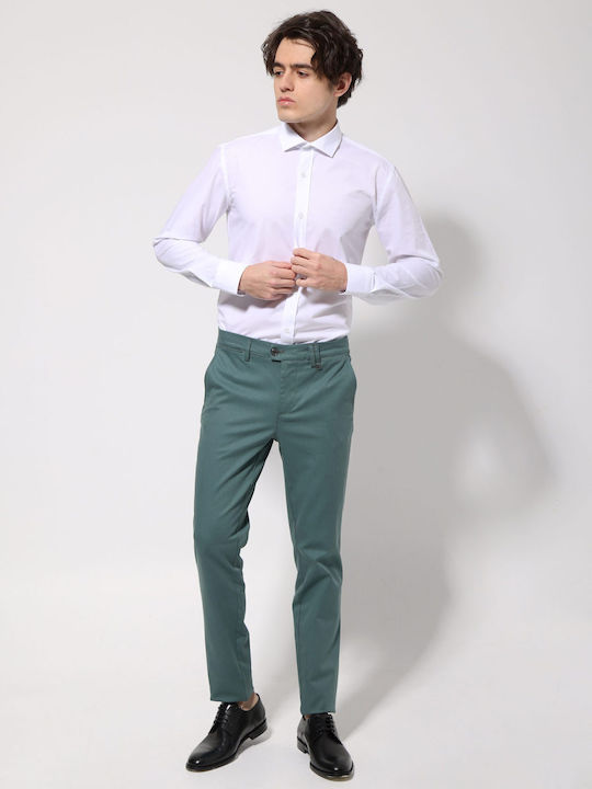 Men's Trousers Chinos Slim Fit Green