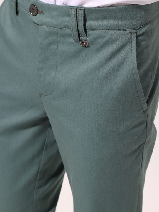 Men's Trousers Chinos Slim Fit Green
