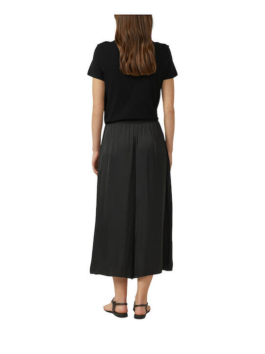 Women's Satin Trousers Black