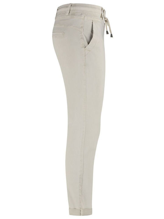 Damen Stoffhose Offwhite