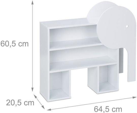 Детски Стенен Рафт Сив 60.5x64.5x20.5см