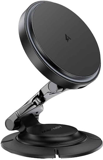 Acefast Car Mobile Mount with Magnet and Wireless Charging Black