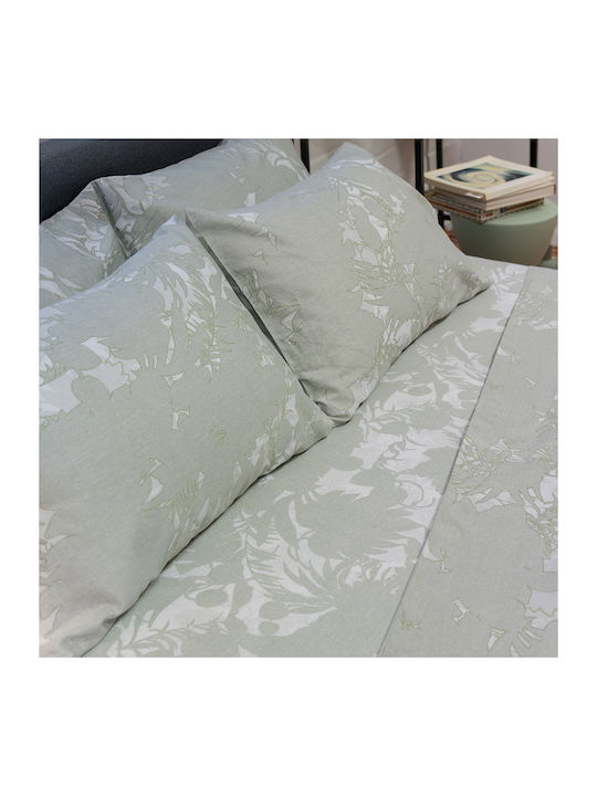 Naf Naf Diamond Σετ Σεντόνια King Size 270x280εκ. Amethyst Green (4τμχ)