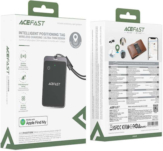 Acefast S3 Apple Find My Metallgrau