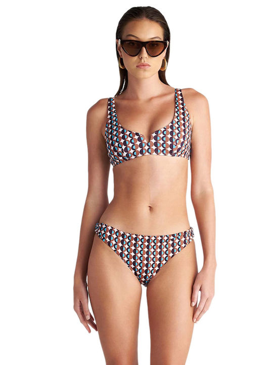 Bikini Μπουστάκι C Cup με Ενίσχυση Καφέ