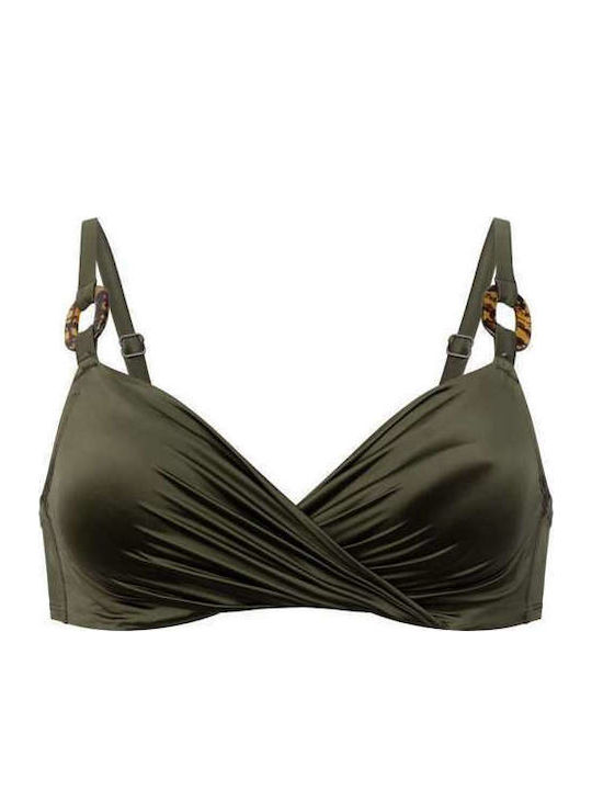 Bikini Bra With Padding Khaki