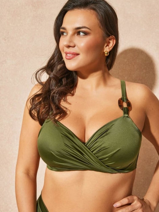 Bikini Bra With Padding Khaki