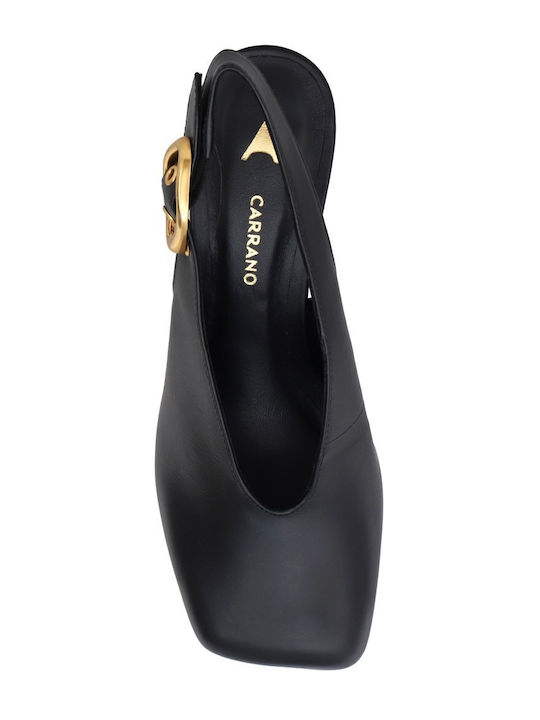 Leder Pumps Schwarze