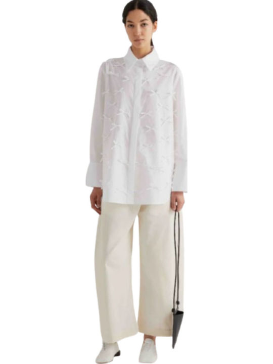 Μακρυμάνικο Γυναικείο Πουκάμισο Off White