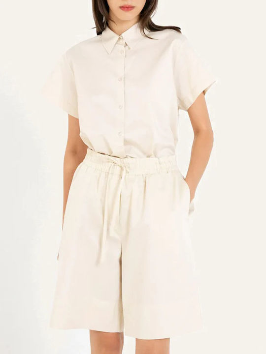 Women's Cream Shorts
