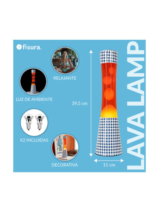 Fisura Διακοσμητικό Φωτιστικό Lava Lamp 39.5x39.5εκ.