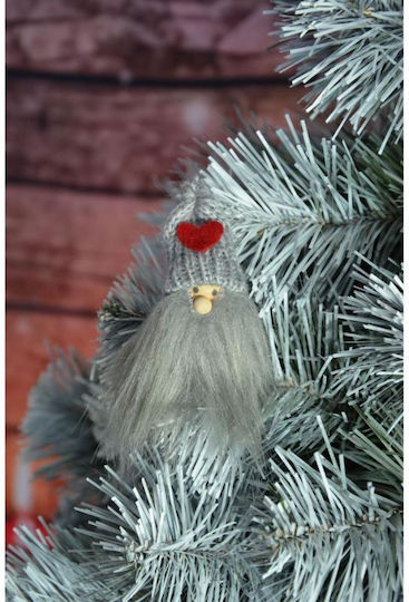 Longbearded Gray Santa Claus Pendant Gray Silver
