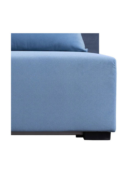 Mirello Doppelsitzer Sofa mit Stauraum Dunkelblau 198x95x78cm