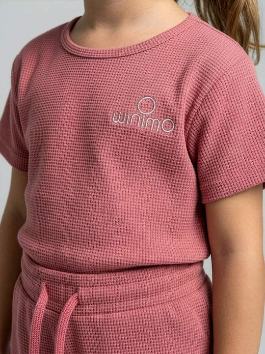 Kids Set with Shorts Summer 2 Pieces Pink