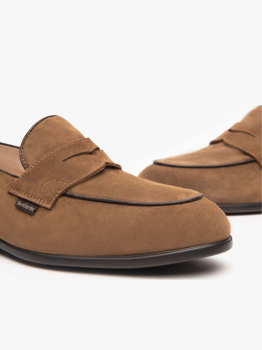 Leather Men's Loafers in Brown Colour