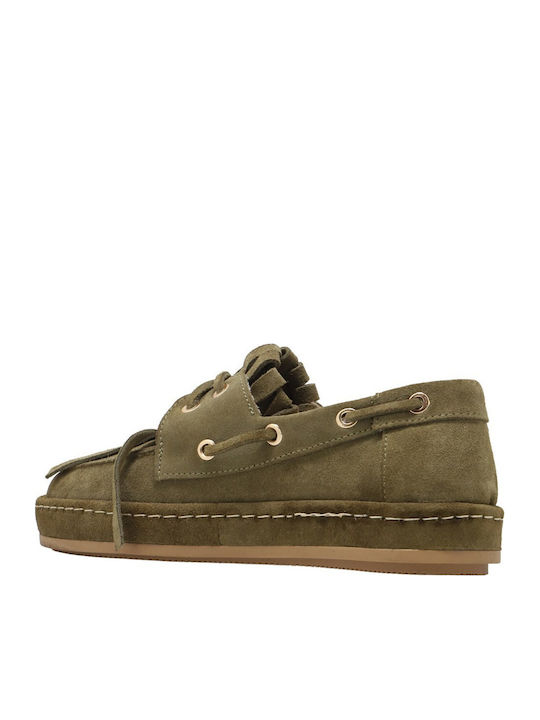 Γυναικεία Loafers σε Πράσινο Χρώμα