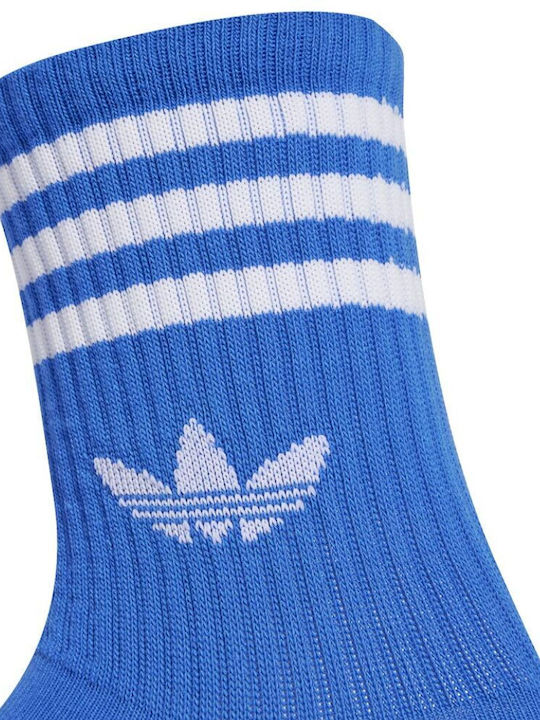adidas 3 Stripes Αθλητικές Κάλτσες Κόκκινες 3 Ζεύγη