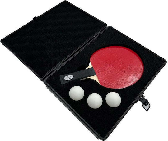 Case Cover Schläger 3 Bälle Tischtennis Joola Alu Laser Schwarz