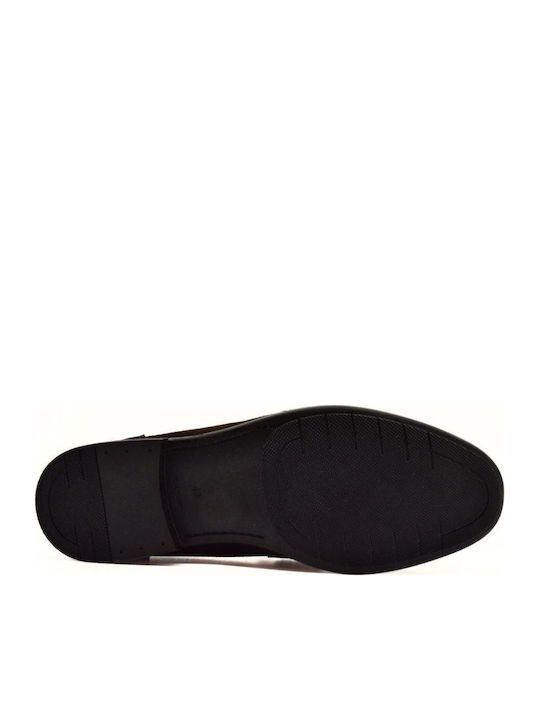Suede Ανδρικά Loafers σε Καφέ Χρώμα