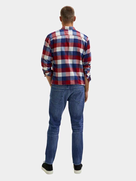 Men's Jeans Pants with Slim Fit Dark Blue
