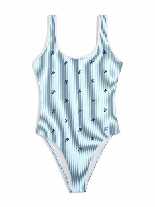 Costum de Baie Întreg Albastru