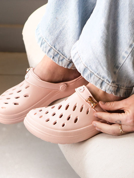 Boaonda Damen Holzschuhe Anatomisch Rosa