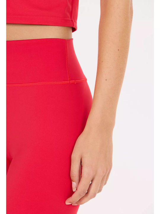 Leggings Pentru Instruire Colanți Femei Strângere Lychee Roșu