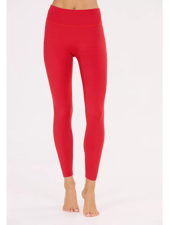 Leggings Pentru Instruire Colanți Femei Strângere Lychee Roșu