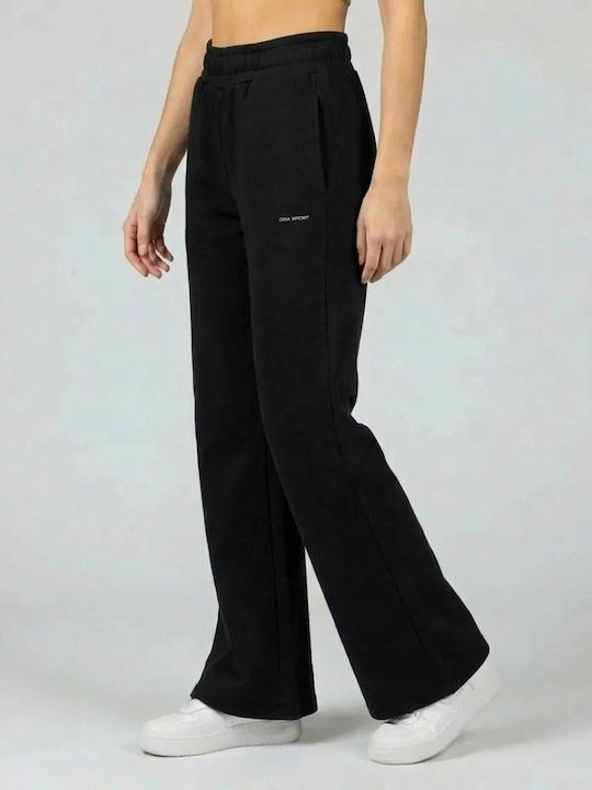 Flared Sweatpants Black
