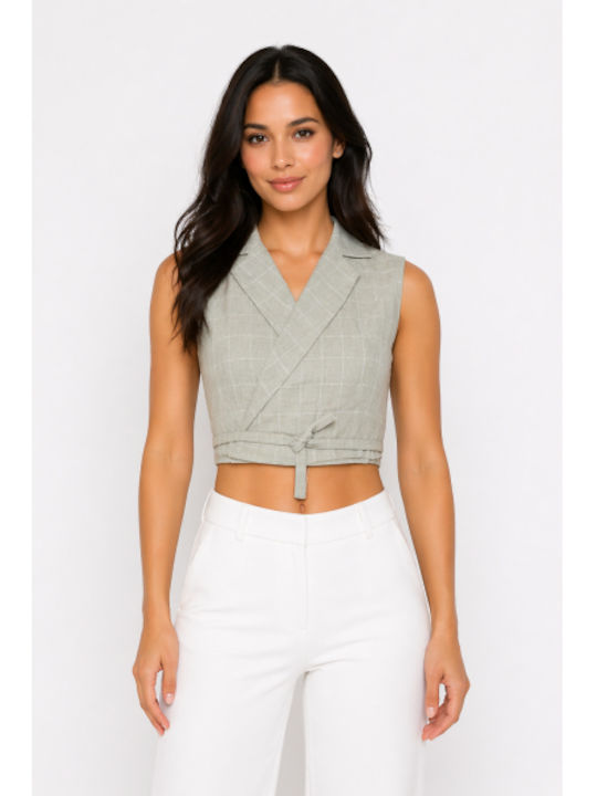 Gray Women's Vest SL-24251NS-26VE-GRAY