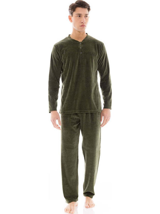 Ulisse Ulisse Herrenpyjama Baumwoll Pyjama Grau