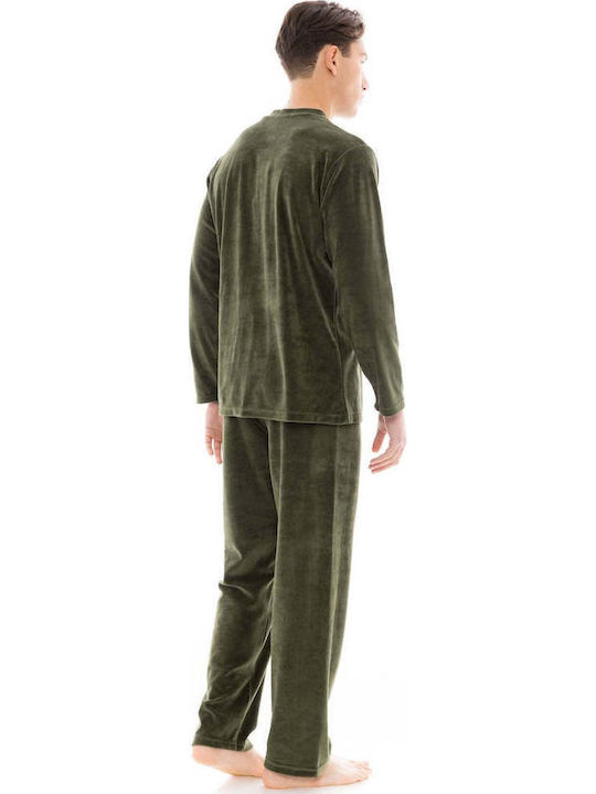 Ulisse Ulisse Herrenpyjama Baumwoll Pyjama Grau