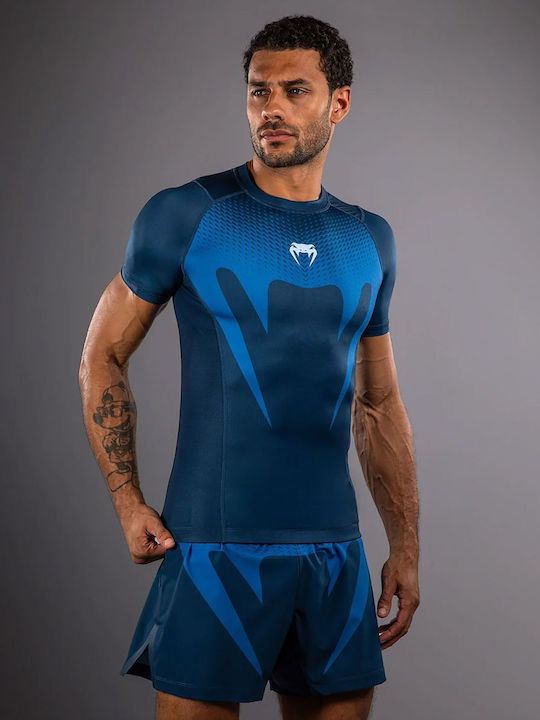Venum Ανδρική Κοντομάνικη Μπλούζα 4468 για Jiu-Jitsu / Boxing Μπλε