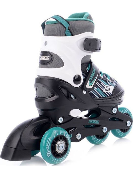 Funactiv Trilo 4in1 Inline Αυξομειούμενα Rollers Γκρι Παιδικά