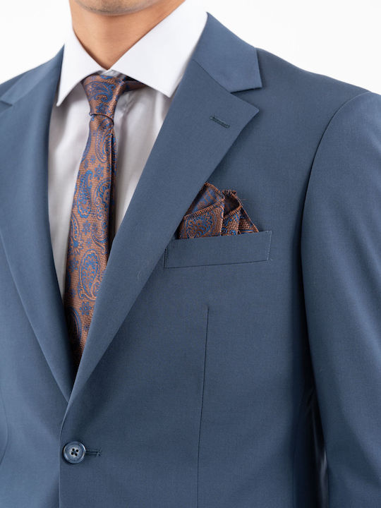 Men's Groom's Suit with Slim Fit Navy Blue
