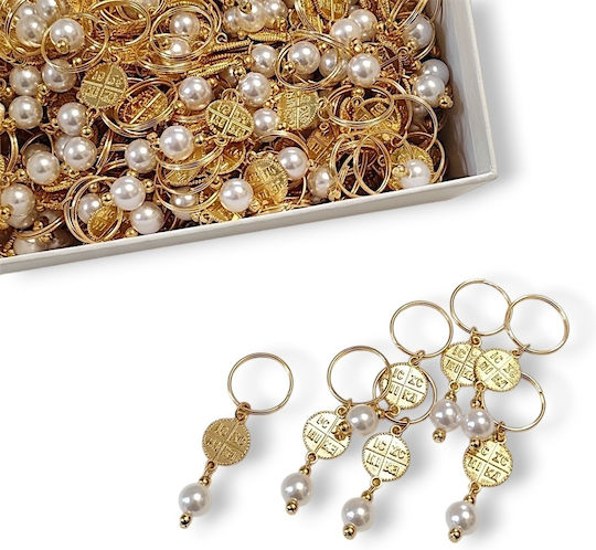 The Art of Beading Christening Charm Keychain White 20 Pieces MARTYRIKA107