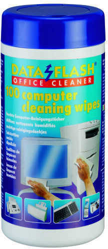 Data Flash Wet Wipes Cleaning Plastic Surfaces 100/tub Data Flash