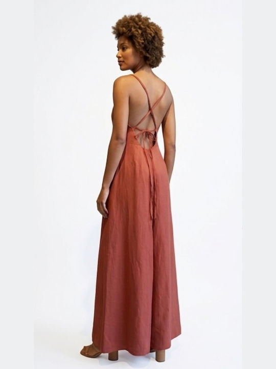 Women's Burgundy Jumpsuit