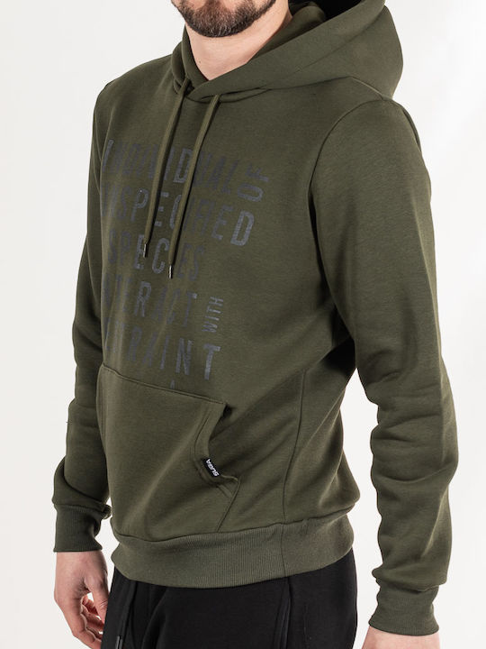 Sweatshirt mit Khaki Kapuze